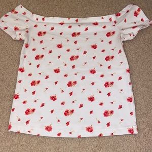 white off the shoulder top